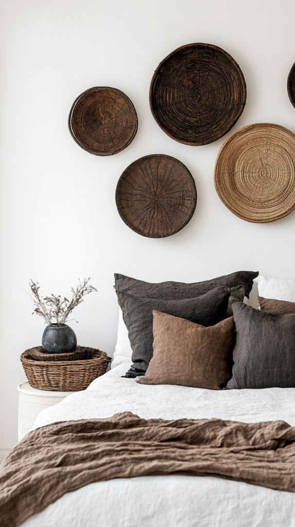 Boho-Wanddeko aus Rattan und Bambusringen – stilvoll & nachhaltig.