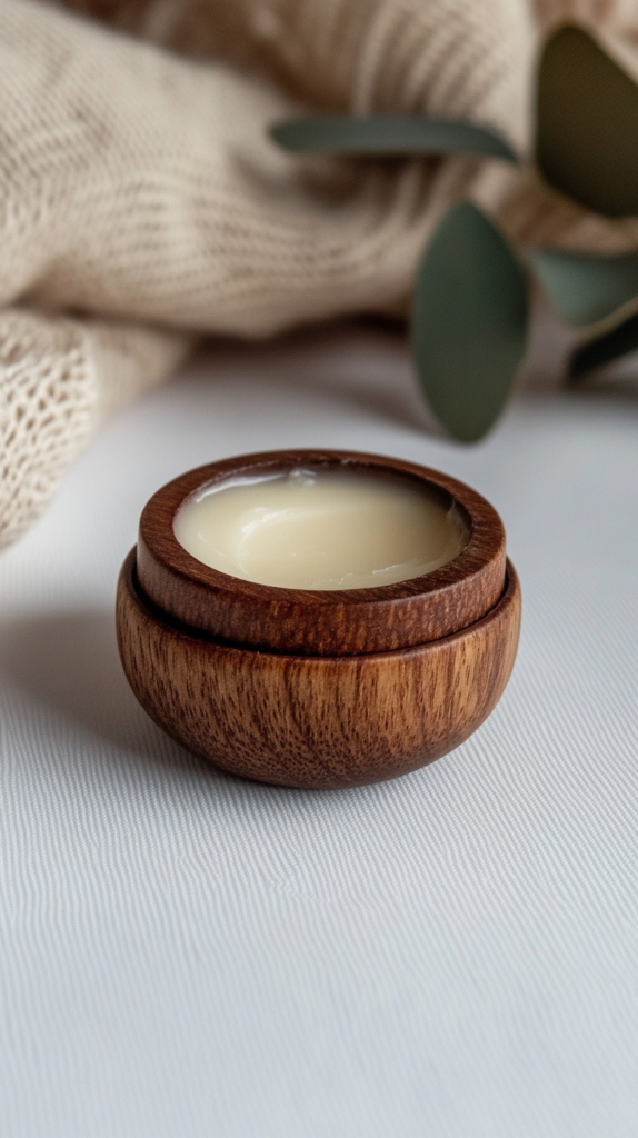 Vegan & pflegend – selbstgemachter Kakaobutter-Lippenbalsam mit Vanille.